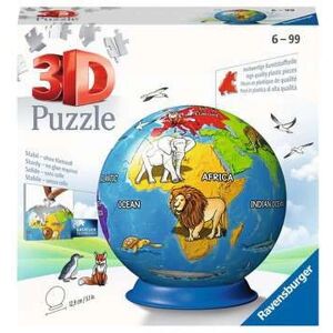 Ravensburger 3D Puzzle Globe 72 pcs - Educational 3D Globe Puzzle Ravensburger 3D Puzzle Globe 72 pcs - Educational 3D Globe Puzzle