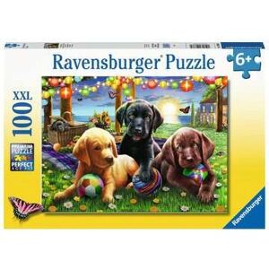 Ravensburger Puppy Picnic XXL 100pc Jigsaw Puzzle - Animals Ravensburger Puppy Picnic XXL 100pc Jigsaw Puzzle - Animals