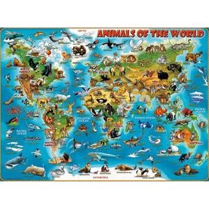 Ravensburger Puzzle - 13257 Map Design, 300 Large Pieces, Educational Ravensburger Puzzle - 13257 Map Design, 300 Large Pieces, Educational