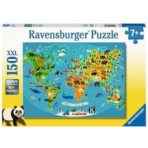 Ravensburger 13287 Puzzle - Animal World Map 150 pcs Ravensburger 13287 Puzzle - Animal World Map 150 pcs