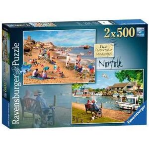 Ravensburger Norfolk - Cromer & Horning 2x 500pc Puzzles - Jigsaw Landscape Ravensburger Norfolk - Cromer & Horning 2x 500pc Puzzles - Jigsaw Landscape