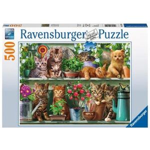 Ravensburger 14824 Cats on The Shelf 500-Piece Puzzle - Jigsaw Puzzle Ravensburger 14824 Cats on The Shelf 500-Piece Puzzle - Jigsaw Puzzle