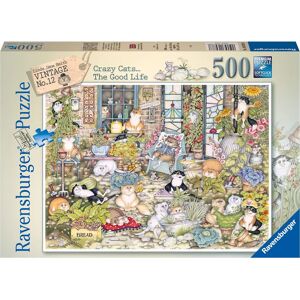 Ravensburger The Good Life 500 Piece Puzzle - Cats Garden Ravensburger The Good Life 500 Piece Puzzle - Cats Garden