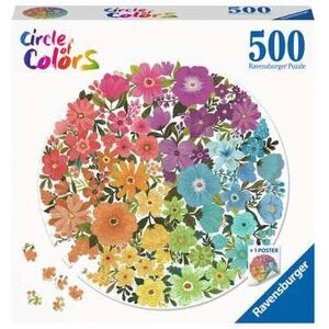 Ravensburger Circle of Colors 500-Piece Puzzle - Flowers Ravensburger Circle of Colors 500-Piece Puzzle - Flowers