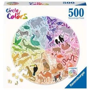Ravensburger Dieren Cirkelpuzzel - 500 stuks - 52cm Ravensburger Dieren Cirkelpuzzel - 500 stuks - 52cm