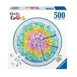 Ravensburger Rainbow Cake 500 Piece Round Jigsaw Puzzle - Food & Drinks Ravensburger Rainbow Cake 500 Piece Round Jigsaw Puzzle - Food & Drinks