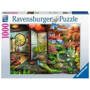 Ravensburger Kyoto Japanska Trädgård Teahouse Pussel - Pussel - Byggnader Ravensburger Kyoto Japanska Trädgård Teahouse Pussel - Pussel - Byggnader