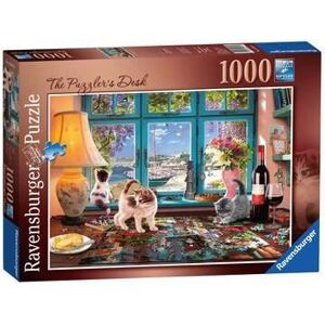 Ravensburger The Puzzler's Desk 1000-Piece Jigsaw Puzzle - Animals Ravensburger The Puzzler's Desk 1000-Piece Jigsaw Puzzle - Animals