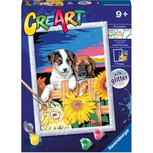 Ravensburger CreArt Série D : Chiots et Tournesols - Kit de Peinture - Publicité Ravensburger CreArt Série D : Chiots et Tournesols - Kit de Peinture - Publicité