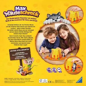 Ravensburger Max Mäuseschreck - Mouse & Cat Game - 2-4 Players Ravensburger Max Mäuseschreck - Mouse & Cat Game - 2-4 Players
