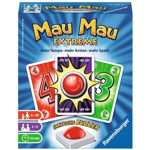 Ravensburger RAV26701 - Mau Mau Extreme - Card Game - 2-6 Players - Made in Europe Ravensburger RAV26701 - Mau Mau Extreme - Card Game - 2-6 Players - Made in Europe
