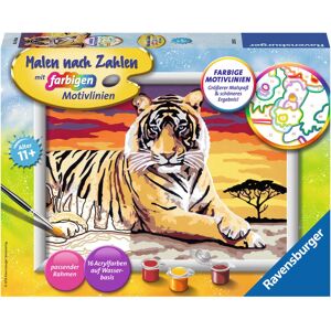 Ravensburger Modelo - Tigre Majestuoso - Pintar por Números Ravensburger Modelo - Tigre Majestuoso - Pintar por Números