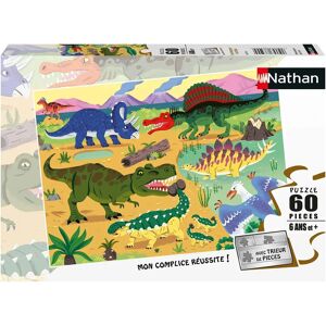 Nathan Puzzel Kreideperiode Dinosauriërs - 60 Stukjes voor Kinderen Nathan Puzzel Kreideperiode Dinosauriërs - 60 Stukjes voor Kinderen