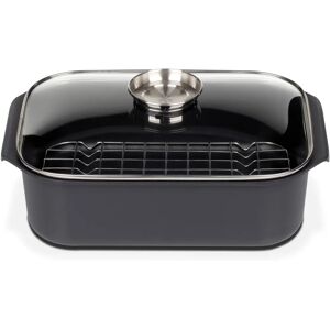GSW Rectangular Gourmet Roasting Pan with Lid & Grill Insert - 8L GSW Rectangular Gourmet Roasting Pan with Lid & Grill Insert - 8L