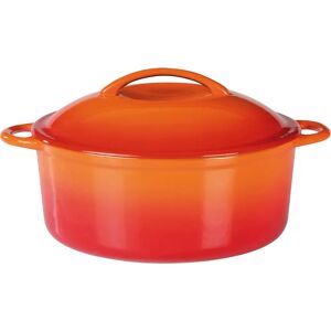 GSW Orange Shadow Cast Iron Cookware - 4L Induction Suitable GSW Orange Shadow Cast Iron Cookware - 4L Induction Suitable