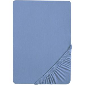 Biberna - Jersey - Blauw - 90-100x200 cm - Hoeslaken Jersey Biberna - Jersey - Blauw - 90-100x200 cm - Hoeslaken Jersey