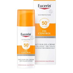 Eucerin SPF 50+ Öl-Kontrolle Gesichts-Sonnencreme - Sonnenschutzgel Eucerin SPF 50+ Öl-Kontrolle Gesichts-Sonnencreme - Sonnenschutzgel