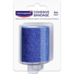 Benda Autoadesiva Hansaplast - 4m x 6cm - Blu - Supporto e Compressione Benda Autoadesiva Hansaplast - 4m x 6cm - Blu - Supporto e Compressione