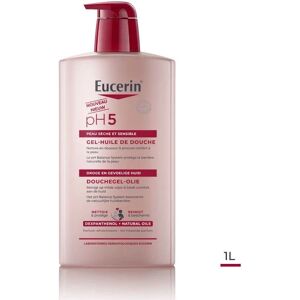 Gel douche Eucerin - pH 5 Rechargeable 1L - Publicité Gel douche Eucerin - pH 5 Rechargeable 1L - Publicité