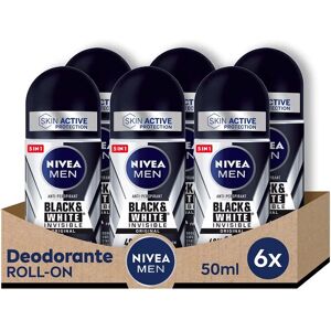 Déodorant roll-on invisible noir et blanc de Nivea Men - Publicité Déodorant roll-on invisible noir et blanc de Nivea Men - Publicité