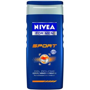Nivea Men Sport Dusjgel - Revitaliserende, Multi-bruk, 250ml Nivea Men Sport Dusjgel - Revitaliserende, Multi-bruk, 250ml