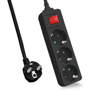 Helos - CLASSIC - Noir - 1,5 m - Multiprise Helos - CLASSIC - Noir - 1,5 m - Multiprise