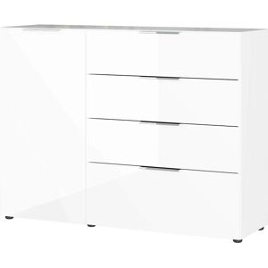 GERMANIA Oakland Sideboard - Weiß, Glas, Robust, Modern GERMANIA Oakland Sideboard - Weiß, Glas, Robust, Modern