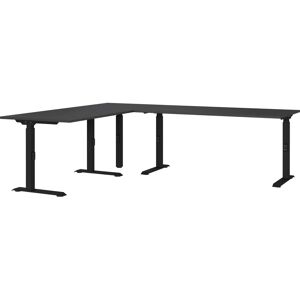 Bureau d'angle réglable en hauteur GERMANIA Mailand - Gris Bureau d'angle réglable en hauteur GERMANIA Mailand - Gris
