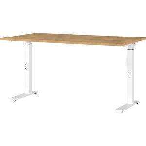GERMANIA Weiß höhenverstellbarer Schreibtisch 140x80cm GERMANIA Weiß höhenverstellbarer Schreibtisch 140x80cm