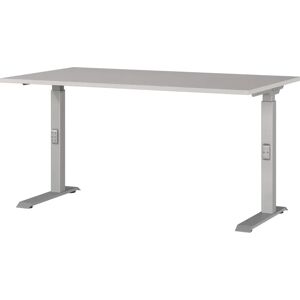 GERMANIA Downey höhenverstellbarer Schreibtisch - Silber, 140x80 cm GERMANIA Downey höhenverstellbarer Schreibtisch - Silber, 140x80 cm