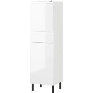 Germania Scantic Badezimmerschrank - Weiß, 34x120x34 cm, 2 Türen, 1 Schublade Germania Scantic Badezimmerschrank - Weiß, 34x120x34 cm, 2 Türen, 1 Schublade