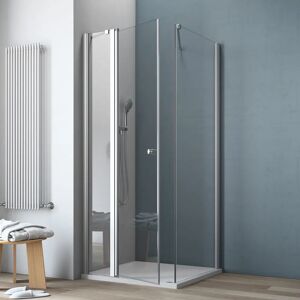 GEO AF200 Douchecabine - 120x90 cm, links, Zilver GEO AF200 Douchecabine - 120x90 cm, links, Zilver
