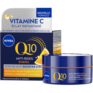 Nivea Q10 Anti-Rides Energy Booster Crème Visage Nuit - Publicité Nivea Q10 Anti-Rides Energy Booster Crème Visage Nuit - Publicité