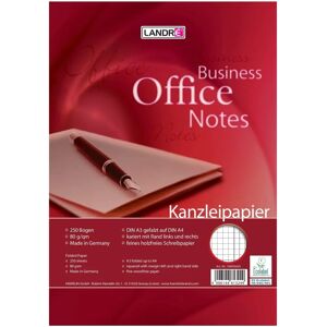 Landre Kanzleipapier A3/A4 - 250 Blatt, 80 g/m², Doppelrand Landre Kanzleipapier A3/A4 - 250 Blatt, 80 g/m², Doppelrand