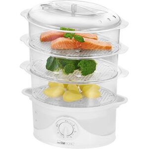 Clatronic DG 3665 - Blanc - Cuiseur vapeur électrique - Publicité Clatronic DG 3665 - Blanc - Cuiseur vapeur électrique - Publicité