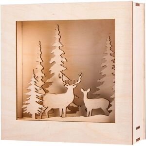 Rayher Schneewald Holzrahmen Set - Weihnachtsmotiv - 20x20cm Rayher Schneewald Holzrahmen Set - Weihnachtsmotiv - 20x20cm