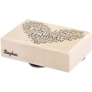 Rayher Maple Wood Heart Stamp - 5x7 cm for Crafts Rayher Maple Wood Heart Stamp - 5x7 cm for Crafts
