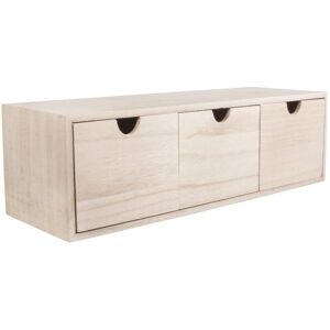 Rayher Cajonera de Madera Natural - 3 Cajones - 37,5x13x11,5cm Rayher Cajonera de Madera Natural - 3 Cajones - 37,5x13x11,5cm