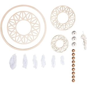 Kit Rayher Attrape-Rêves en Bois - 74cm, Perles et Plumes Kit Rayher Attrape-Rêves en Bois - 74cm, Perles et Plumes