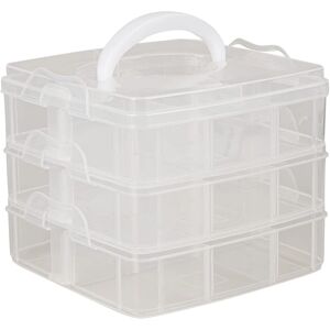 Rayher Storage Organizer - Handle, 3 x 6 compartments Rayher Storage Organizer - Handle, 3 x 6 compartments
