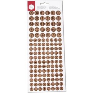 Rayher Béžové korkové samolepky - Abeceda, Kulaté, Velké a Malé - Dekorace Rayher Béžové korkové samolepky - Abeceda, Kulaté, Velké a Malé - Dekorace