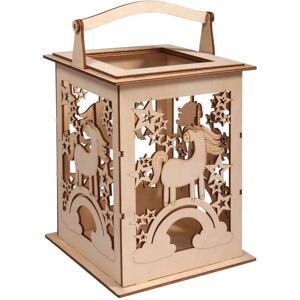 Rayher Holz-Einhornlaterne - 15,3x15,3x26,5cm Bastelset Rayher Holz-Einhornlaterne - 15,3x15,3x26,5cm Bastelset