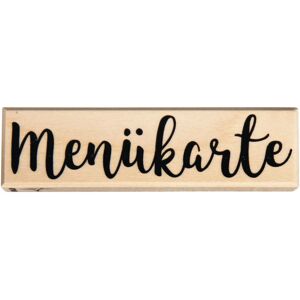 Rayher Wood Rubber Stamp - MenĂ¼karten 3x11 cm - Creative Craft Tool Rayher Wood Rubber Stamp - MenĂ¼karten 3x11 cm - Creative Craft Tool