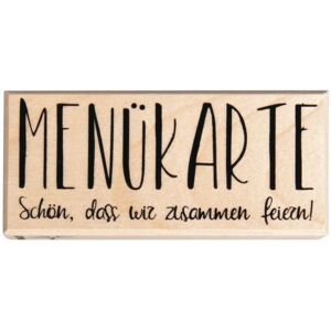 Rayher Brand Model - Natural Wood Rubber Stamp for Menus and Cards Rayher Brand Model - Natural Wood Rubber Stamp for Menus and Cards