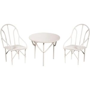 Conjunto de Muebles en Miniatura Rayher en Alambre Blanco Conjunto de Muebles en Miniatura Rayher en Alambre Blanco