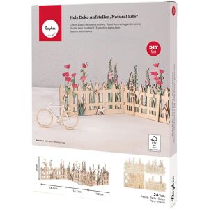 Rayher Wooden Fence - 51x15cm Beige Decorative Fence Rayher Wooden Fence - 51x15cm Beige Decorative Fence