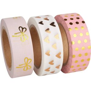 Rayher - Washi Tape Set - 3 Designs, 15mm, 10m Each - Bastel & Dekor Rayher - Washi Tape Set - 3 Designs, 15mm, 10m Each - Bastel & Dekor