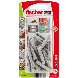 Fischer Universele Wandplug 6x35mm - 20 stuks Fischer Universele Wandplug 6x35mm - 20 stuks