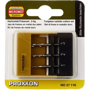 Proxxon 27116 Milling Cutter - 1-3mm Solid Carbide - Black, Silver, Yellow - Milling Cutter Proxxon 27116 Milling Cutter - 1-3mm Solid Carbide - Black, Silver, Yellow - Milling Cutter