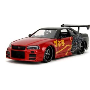 Jada Nissan Skyline GT-R R34 - Voiture en métal 1:24 - Publicité Jada Nissan Skyline GT-R R34 - Voiture en métal 1:24 - Publicité